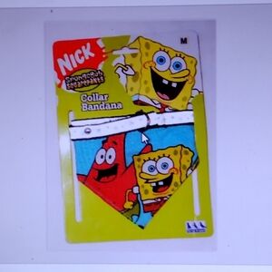 Vintage Rare Sponge Bob Square Pants Patrick Adjustable Fun Dog/Cat Collar